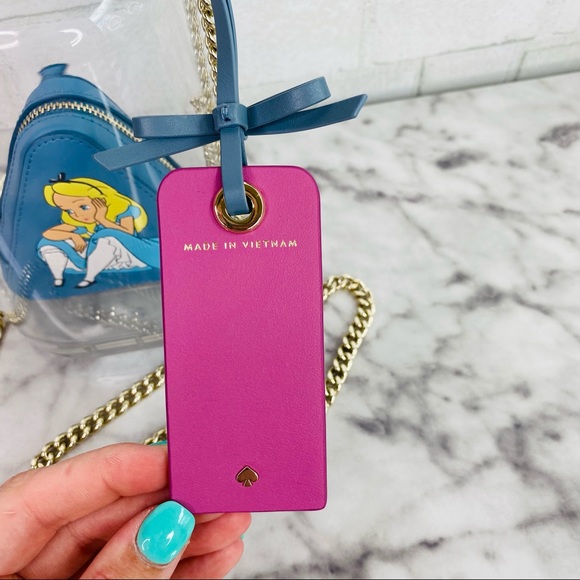 Disney X Kate Spade Alice In Wonderland Alice In A Bottle 3D Glass Crossbody Bag - Picture 7 of 16